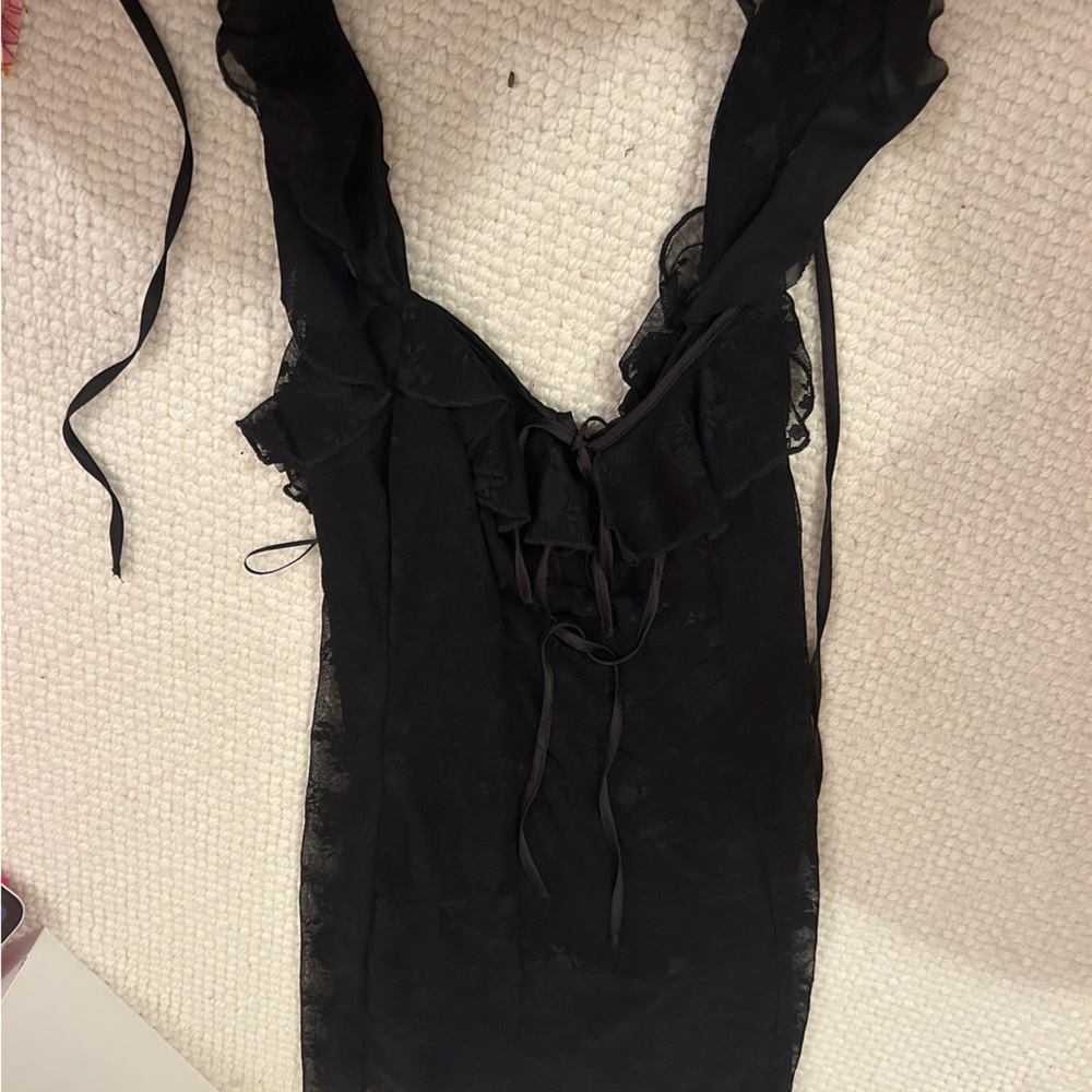 Cotton Candy Black Lace Garment
